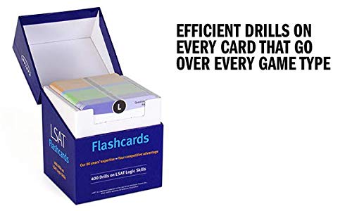 lsat prep flashcards: 400 drills on lsat logic skills (kaplan test prep)