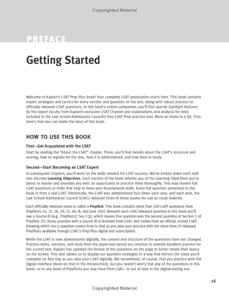 lsat prep plus 2023: strategies for every section + real lsat questions + online (kaplan test prep)
