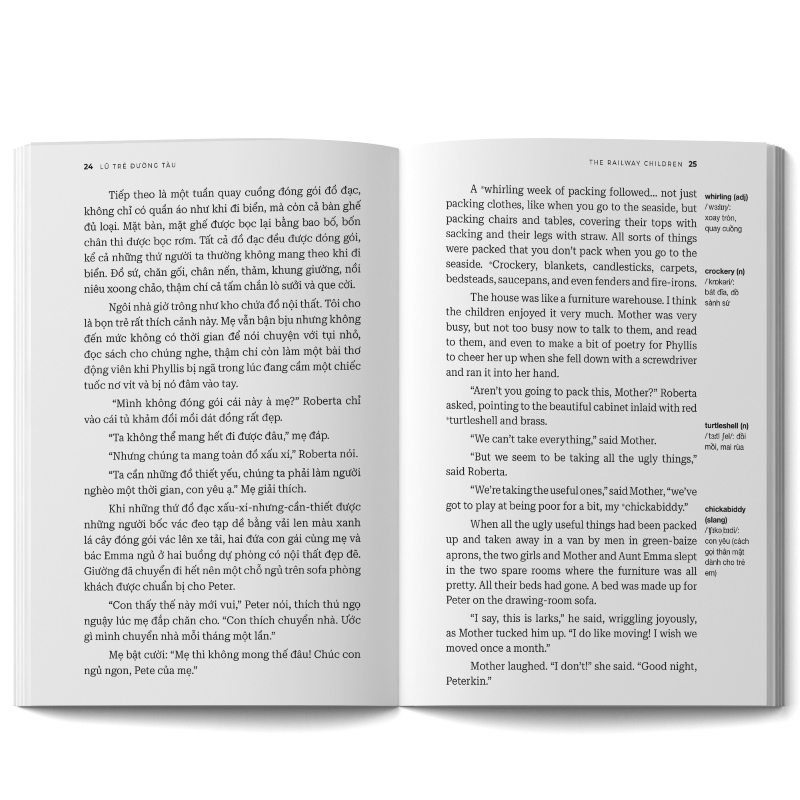 lũ trẻ đường tàu - the railway children - song ngữ việt-anh