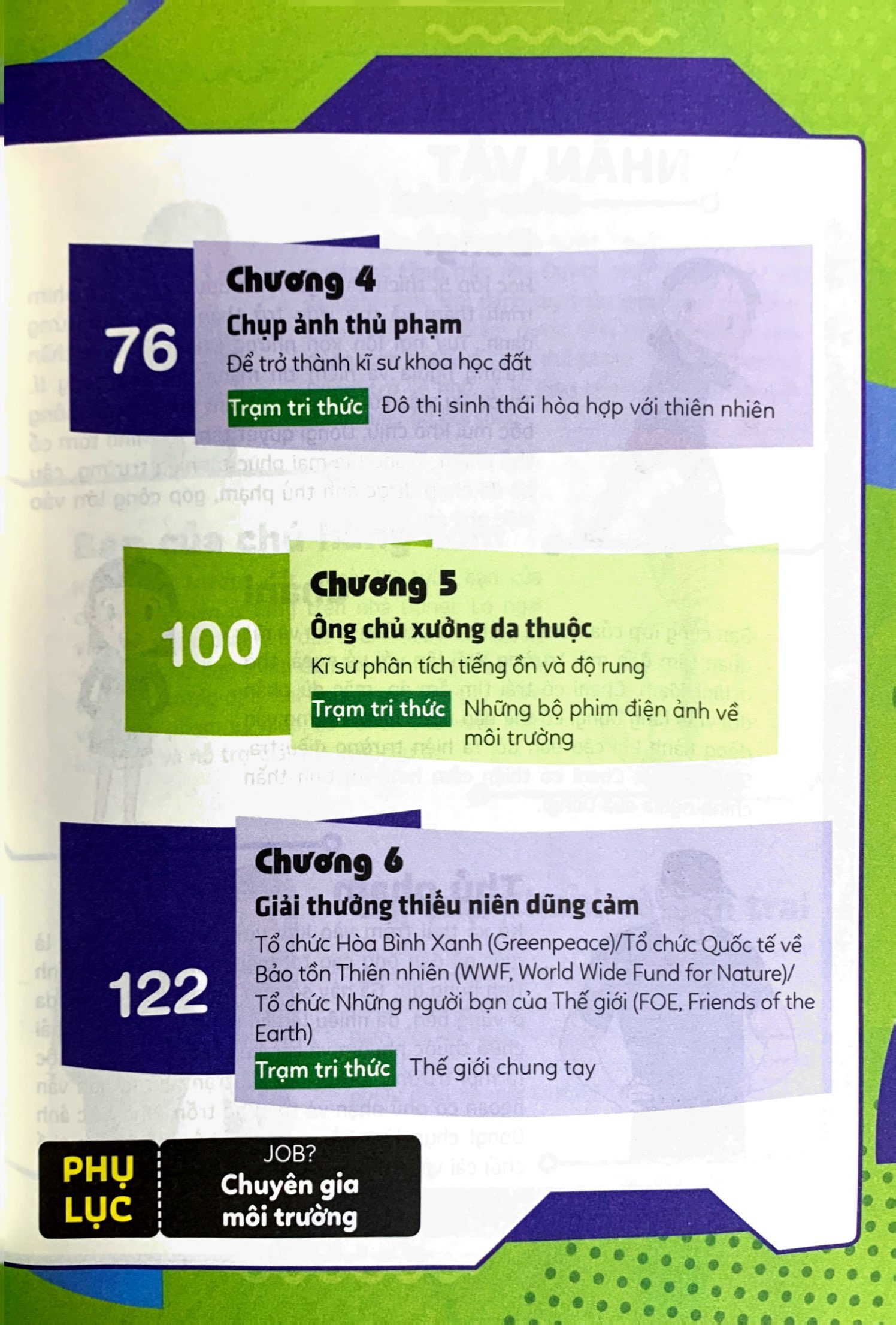 lựa chọn cho tương lai - job? - chuyên gia môi trường