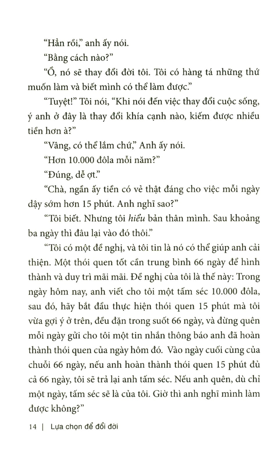 lựa chọn để đổi đời