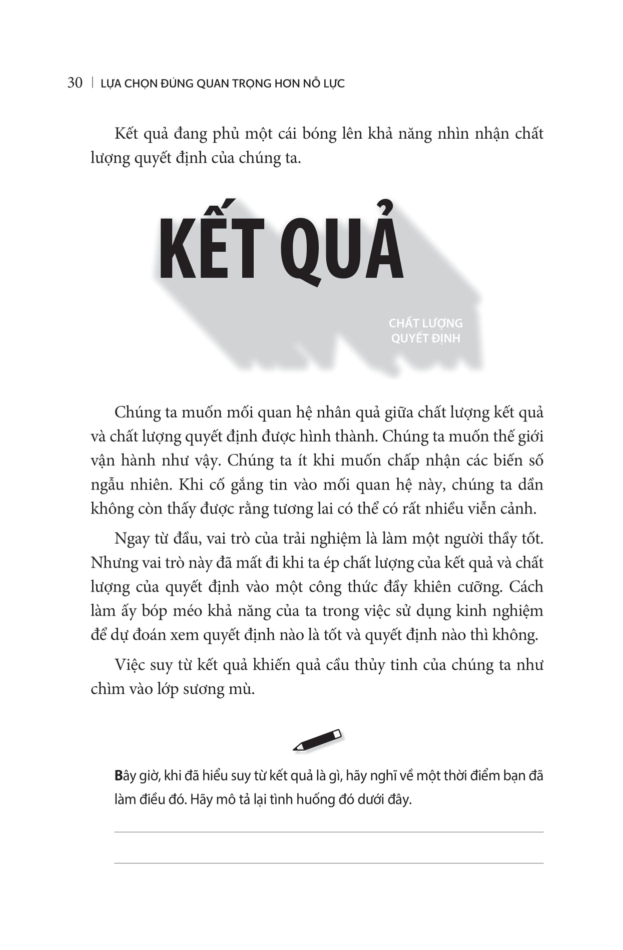 lựa chọn đúng quan trọng hơn nỗ lực