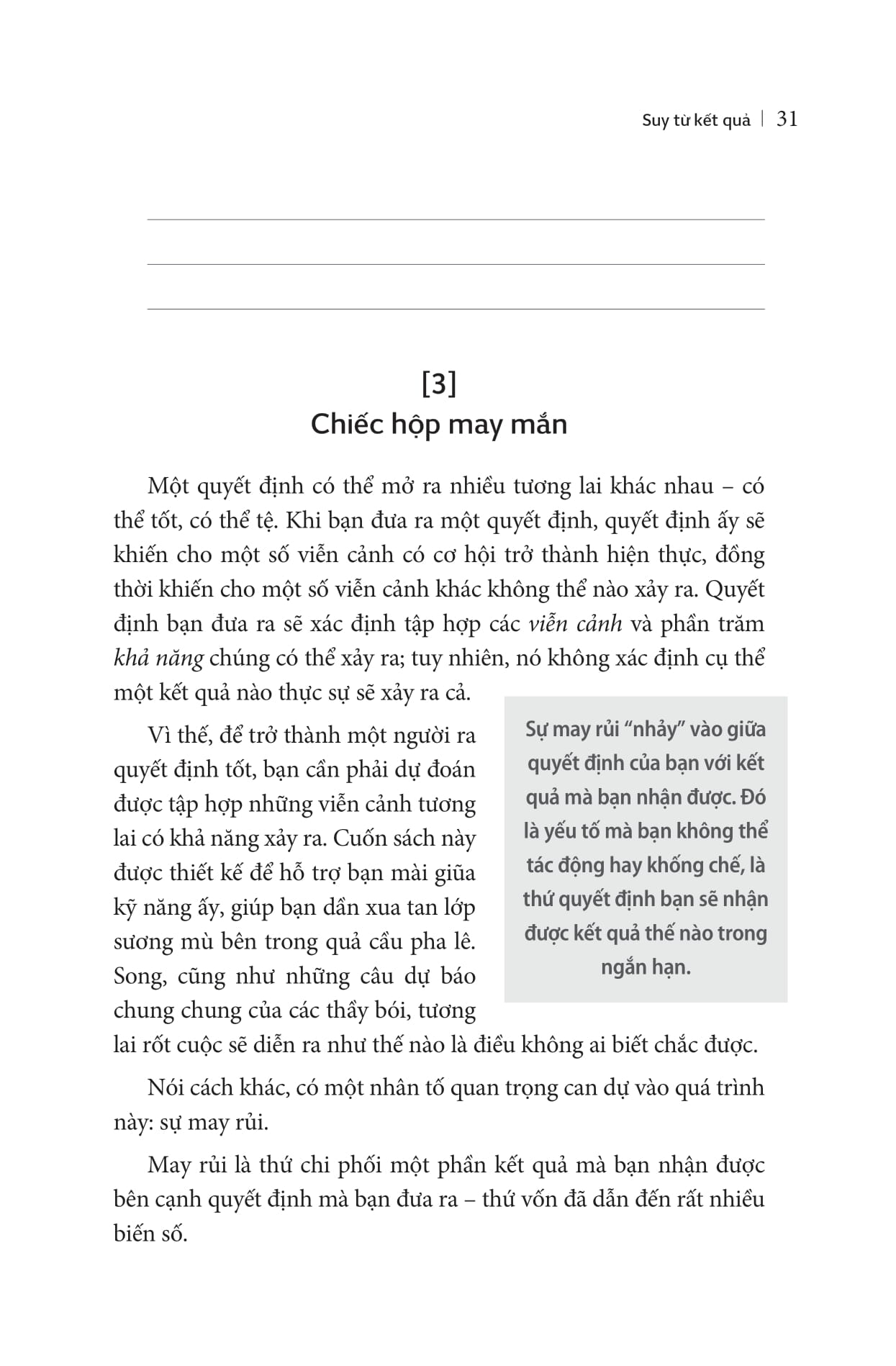 lựa chọn đúng quan trọng hơn nỗ lực