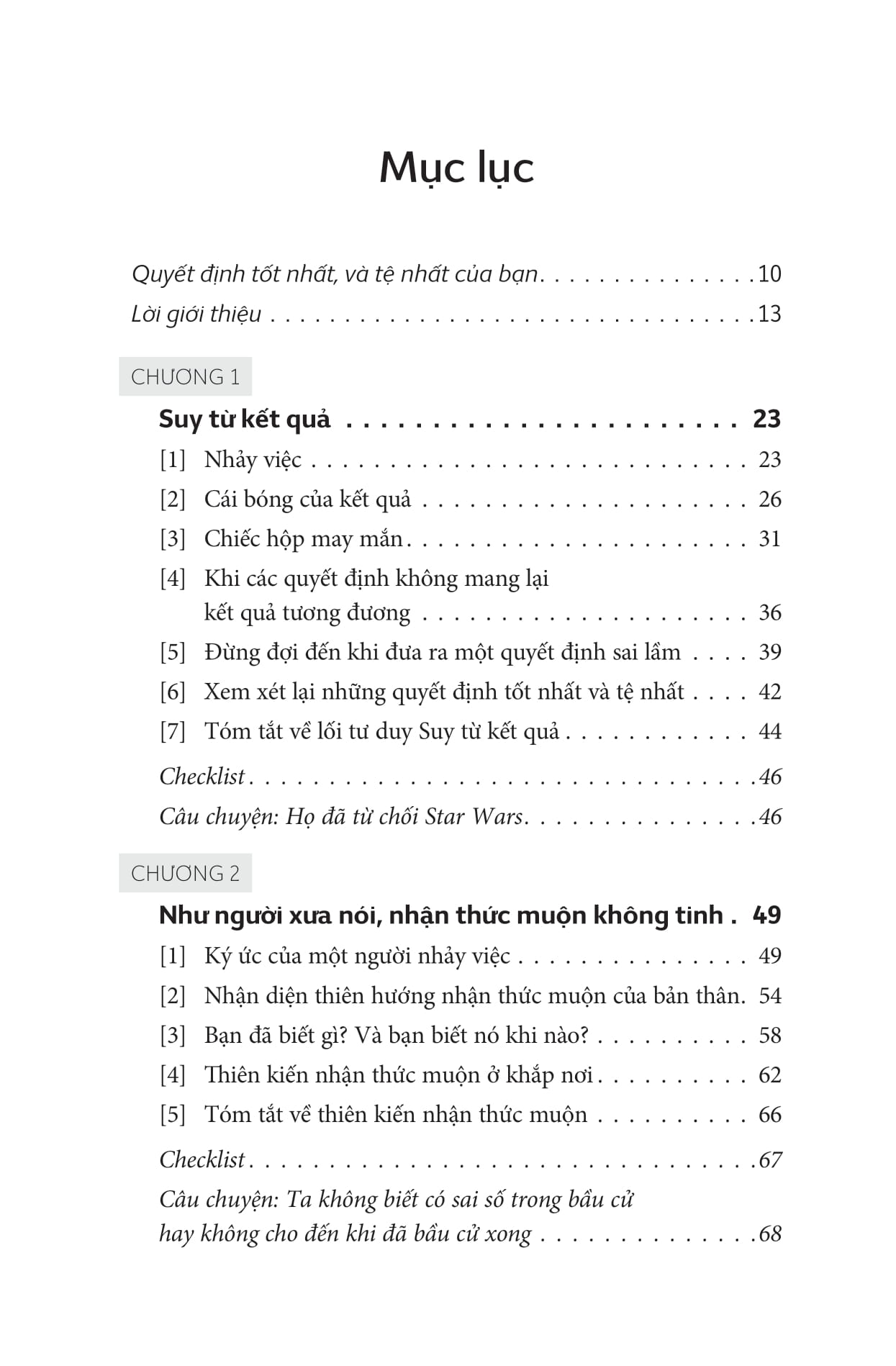 lựa chọn đúng quan trọng hơn nỗ lực