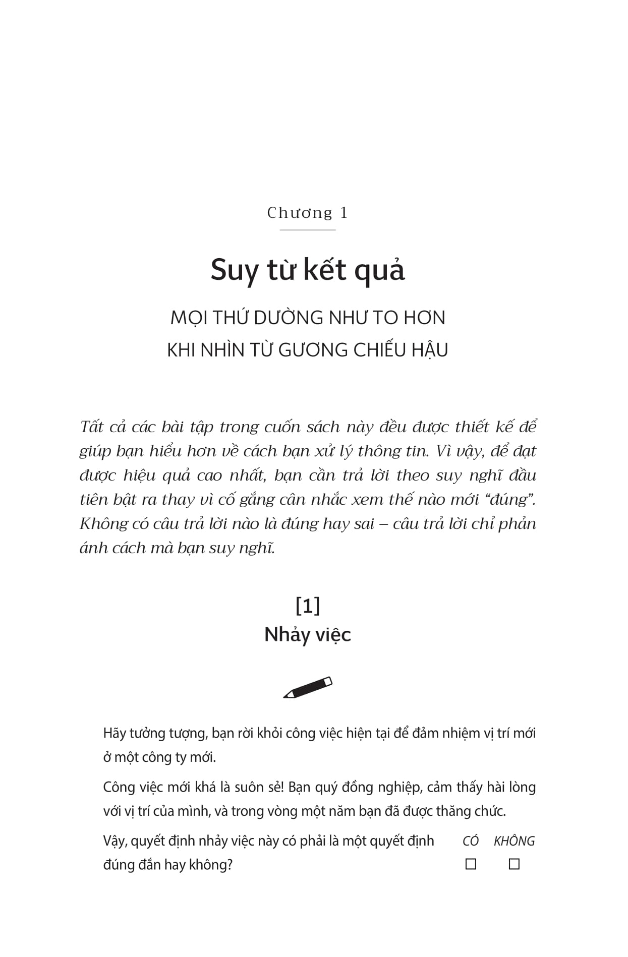 lựa chọn đúng quan trọng hơn nỗ lực