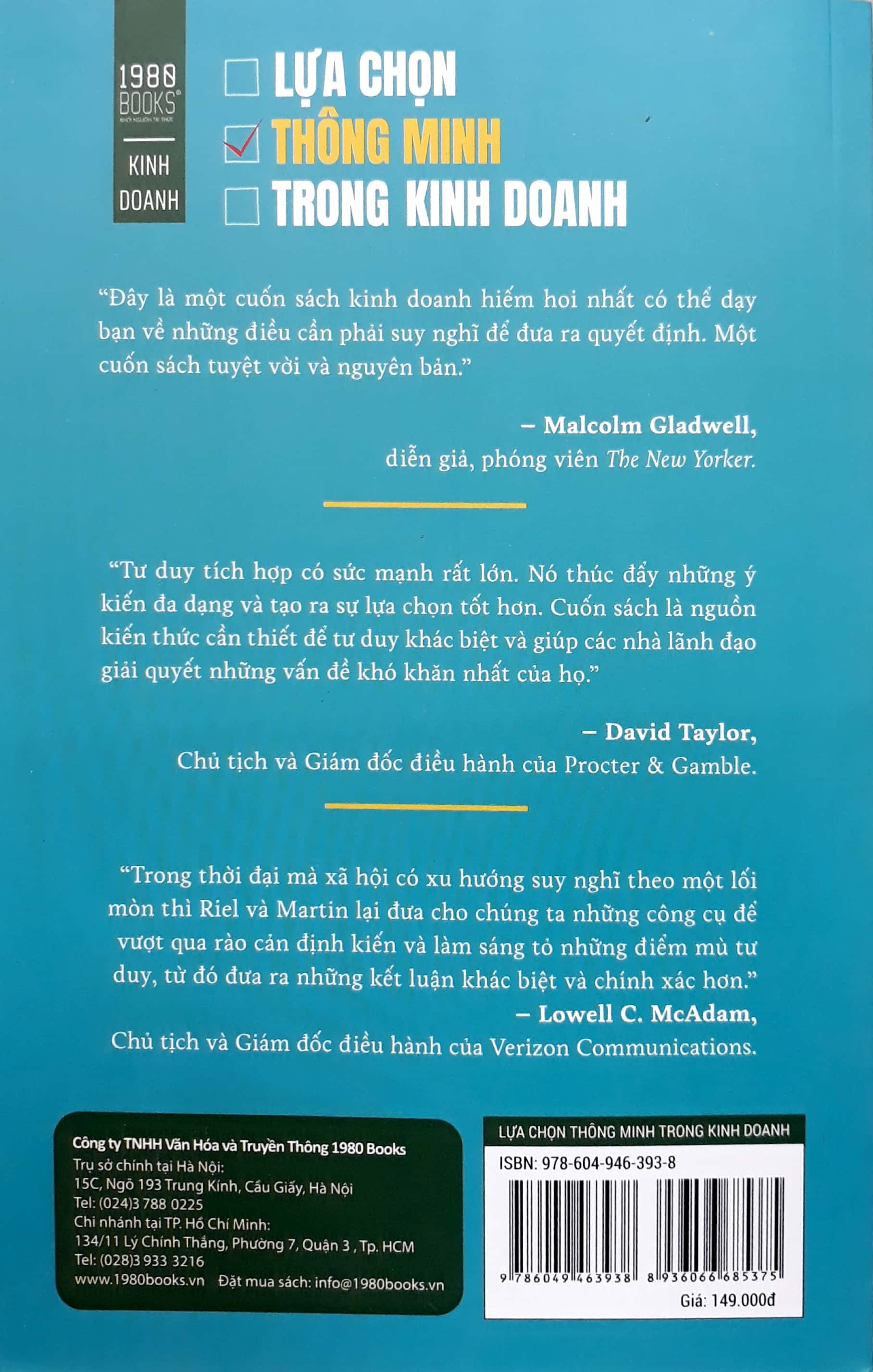 lựa chọn thông minh trong kinh doanh