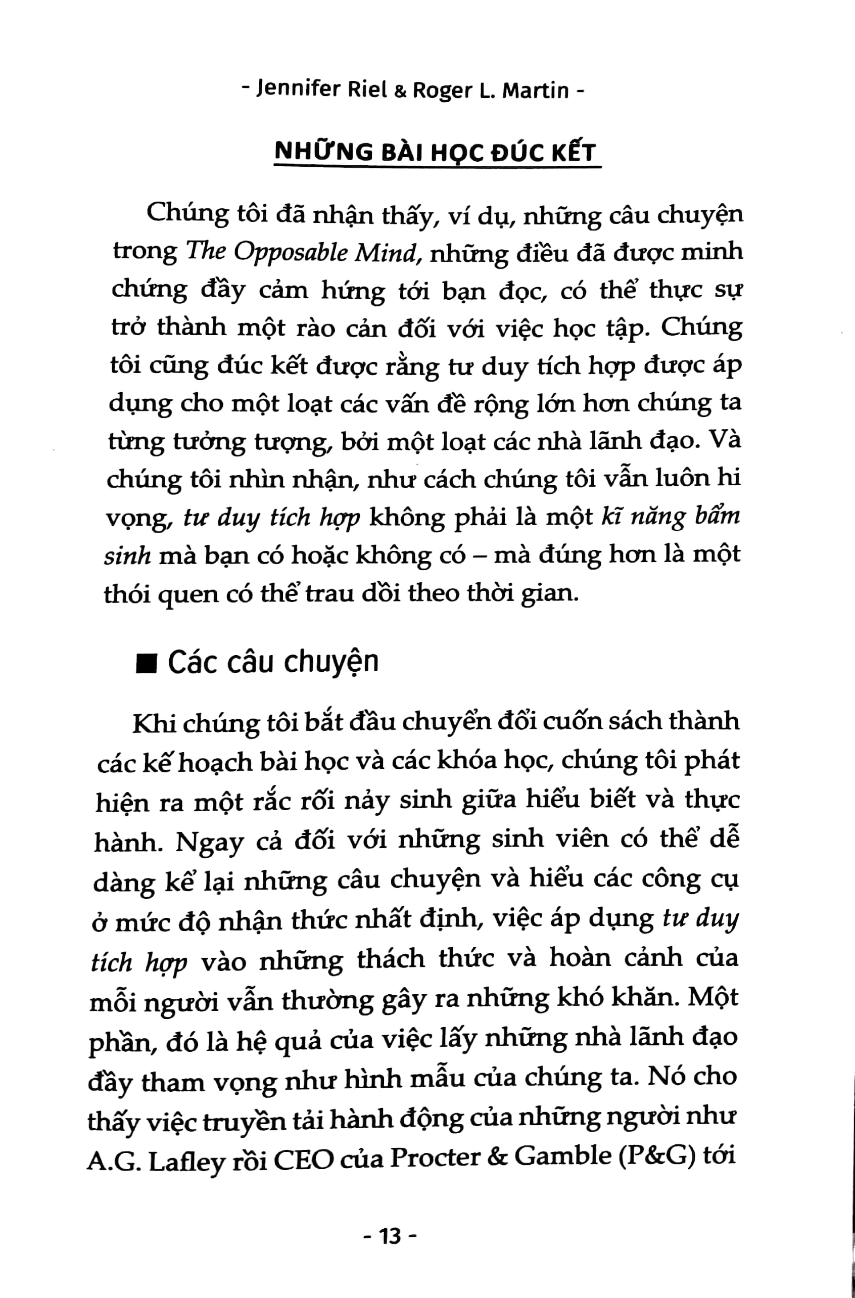 lựa chọn thông minh trong kinh doanh