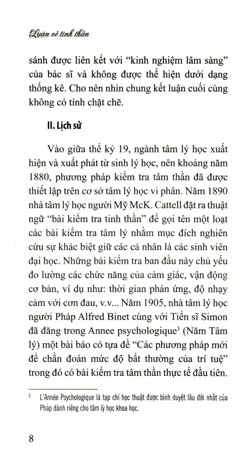 luận về tinh thần
