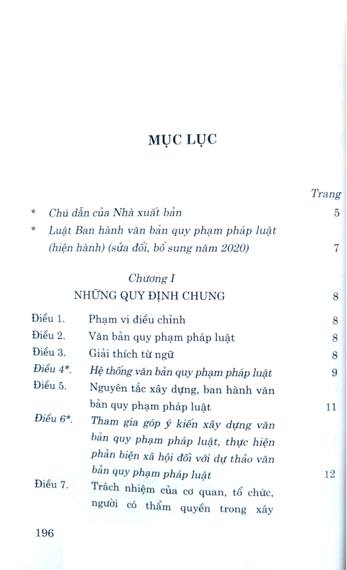 luật ban hành văn bản quy phạm pháp luật (hiện hành) (sửa đổi, bổ sung năm 2020)