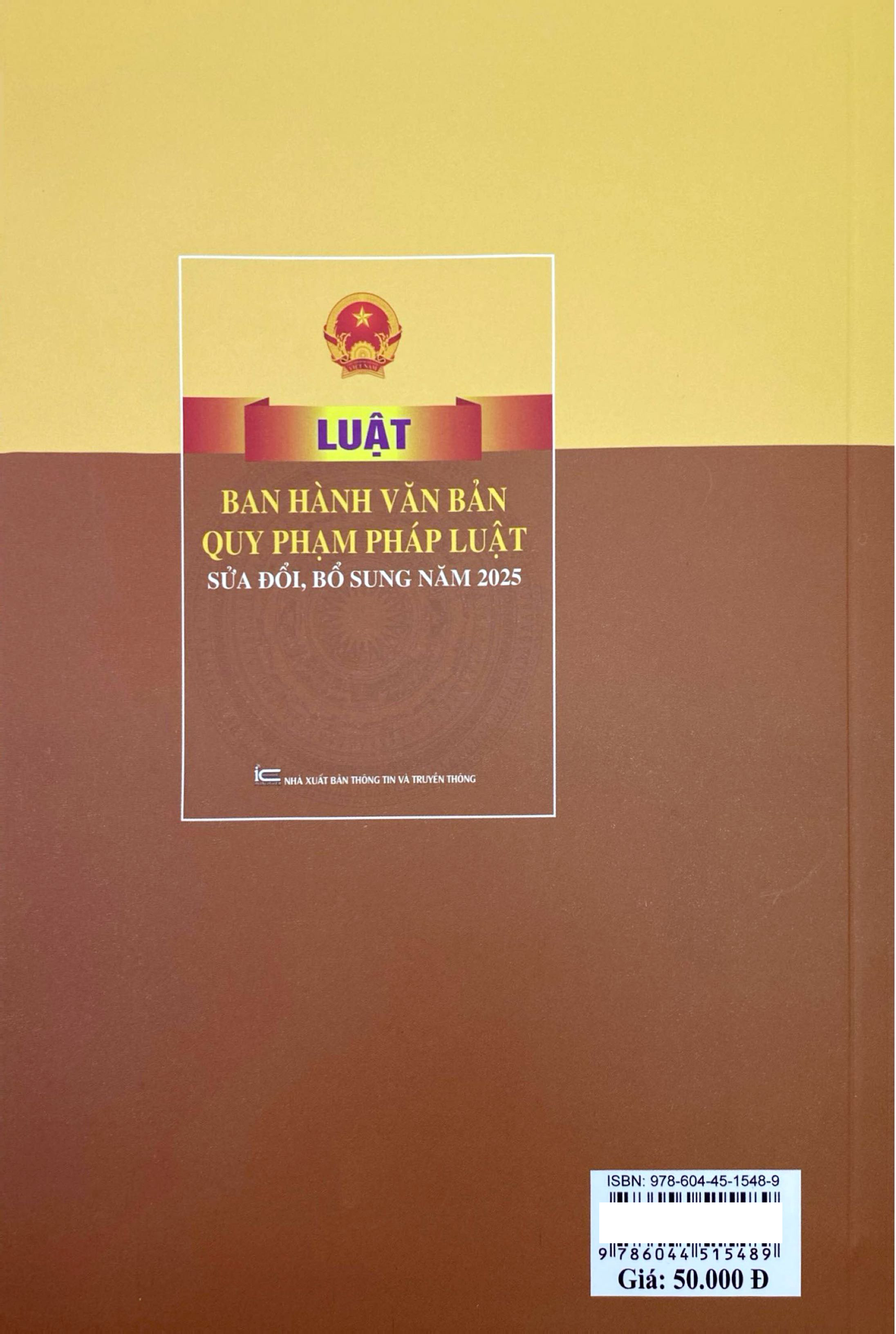 Luat Ban Hanh Van Ban Quy Pham Phap Luat (Sua Doi, Bo Sung Nam 2025)