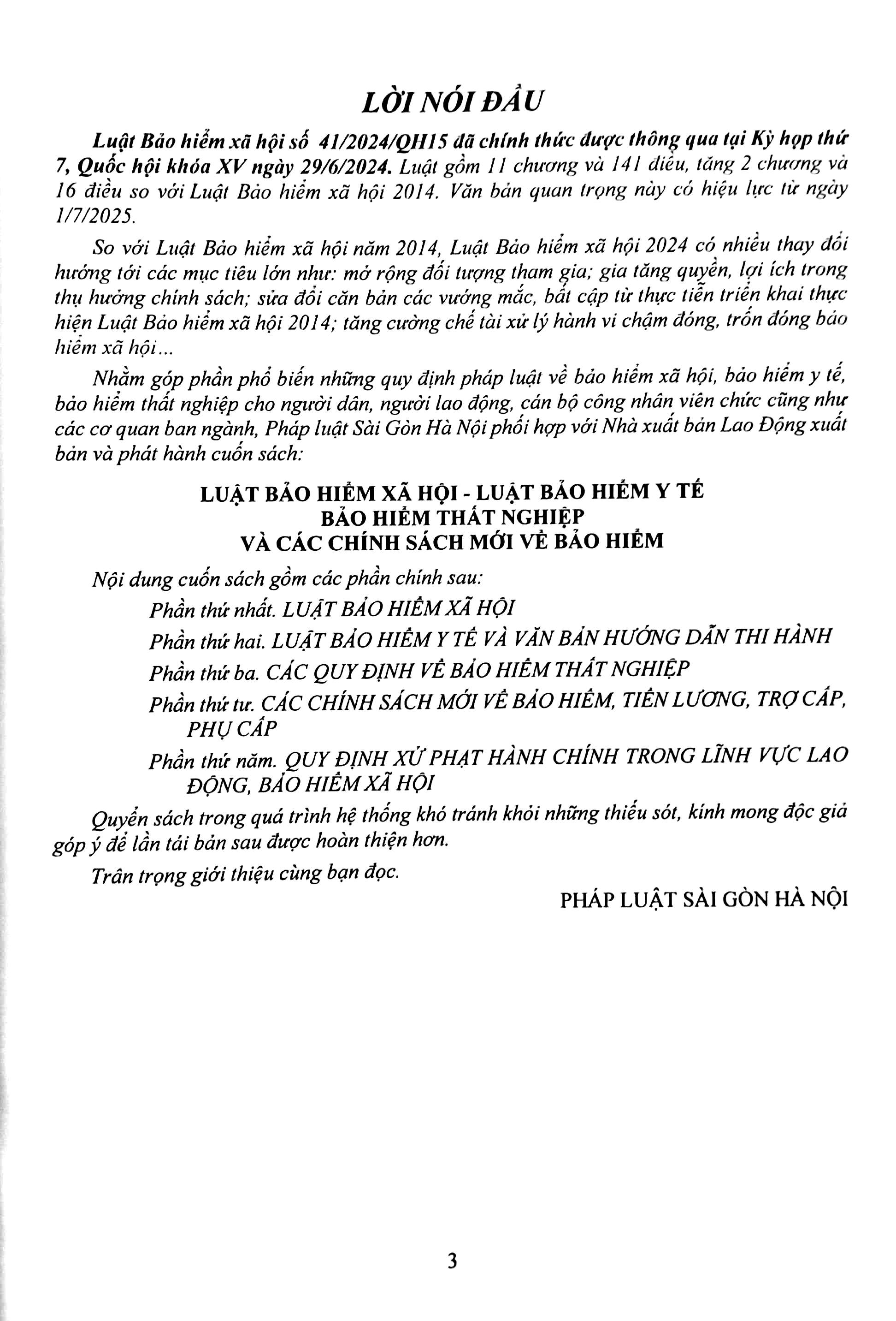 luật bảo hiểm xã hội, luật bảo hiểm y tế, bảo hiểm thất nghiệp và các chính sách mới về bảo hiểm