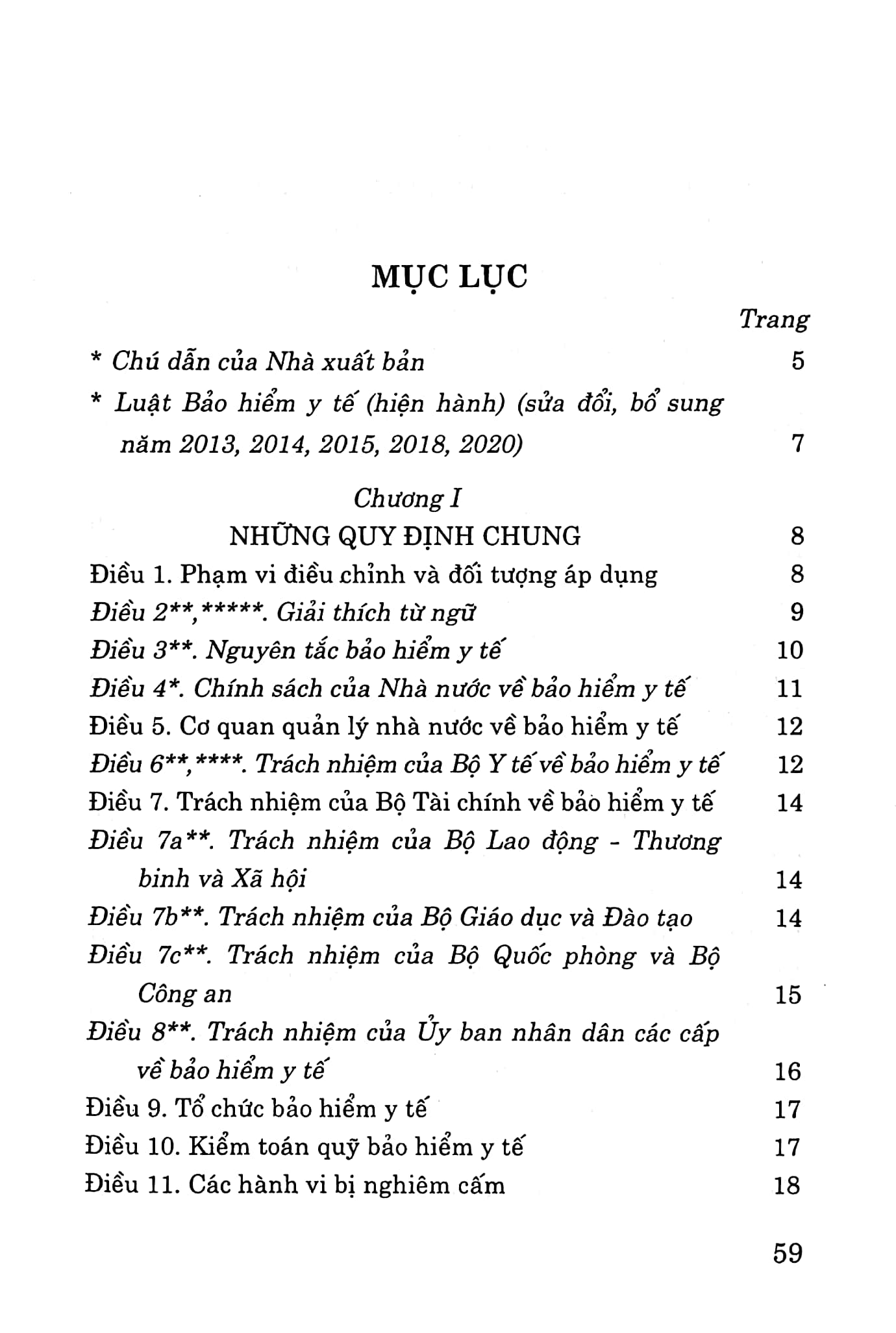 luật bảo hiểm y tế (hiện hành) (sửa đổi, bổ sung năm 2013, 2014, 2015, 2018, 2020)