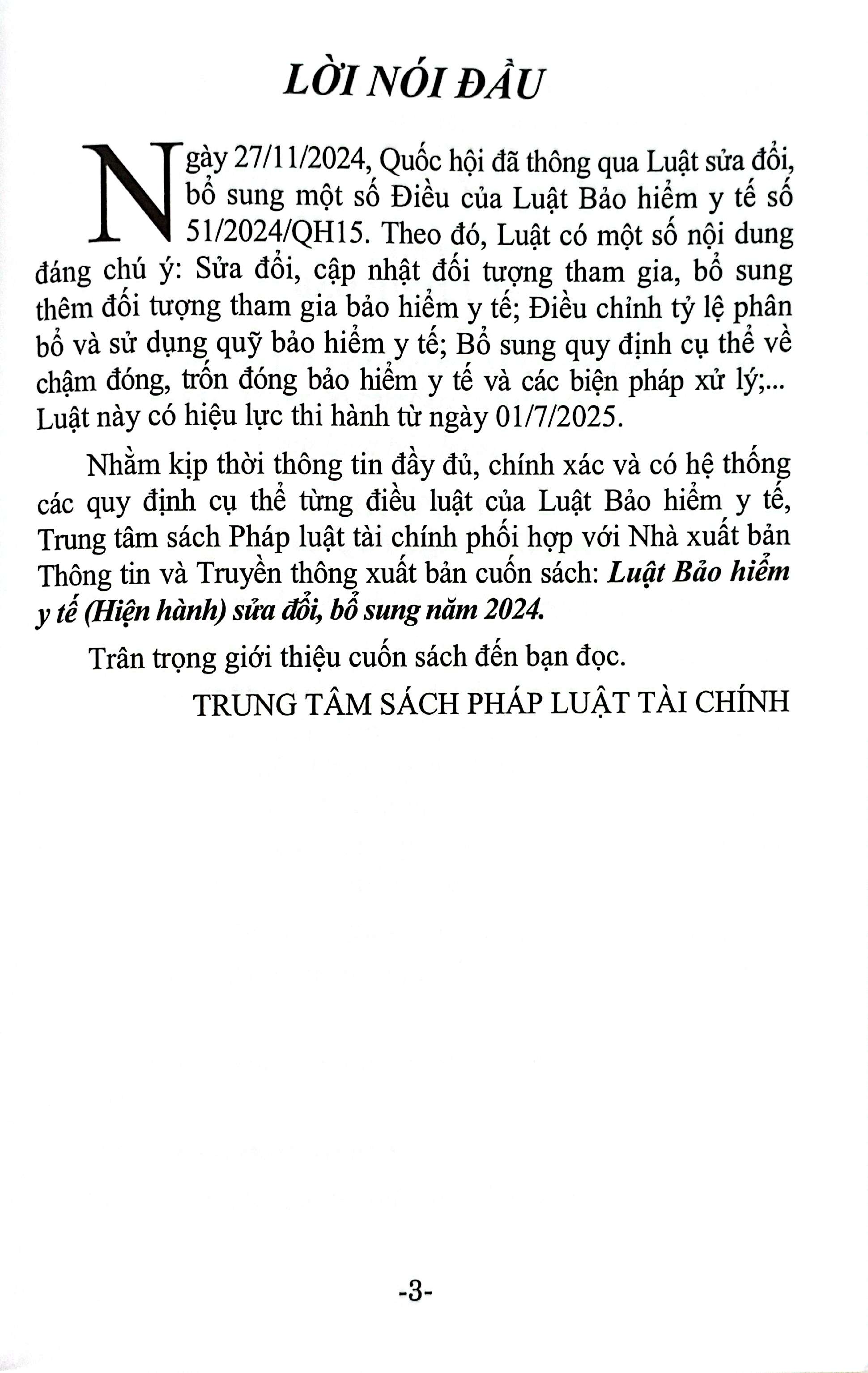 Luat Bao Hiem Y Te (Hien Hanh) Sua Doi, Bo Sung Nam 2024