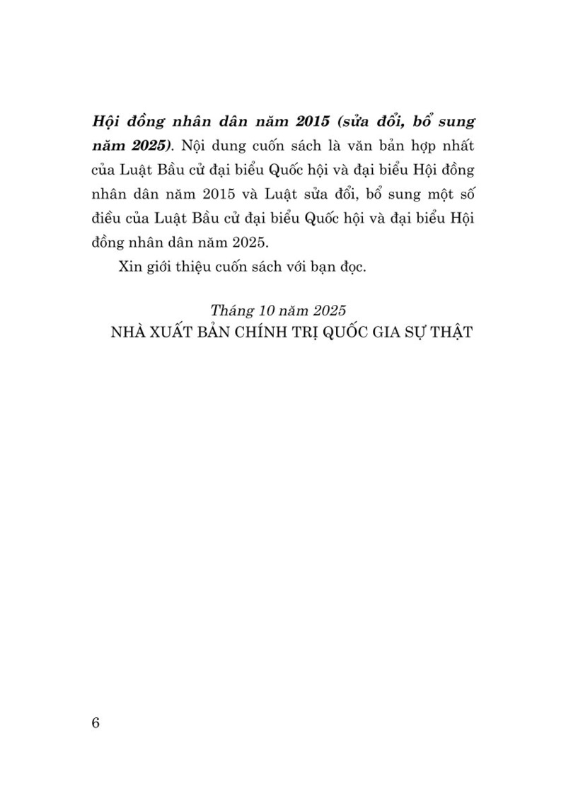 Luat Bau Cu Dai Bieu Quoc Hoi Va Dai Bieu Hoi Dong Nhan Dan Nam 2015 (Sua Doi, Bo Sung Nam 2025)