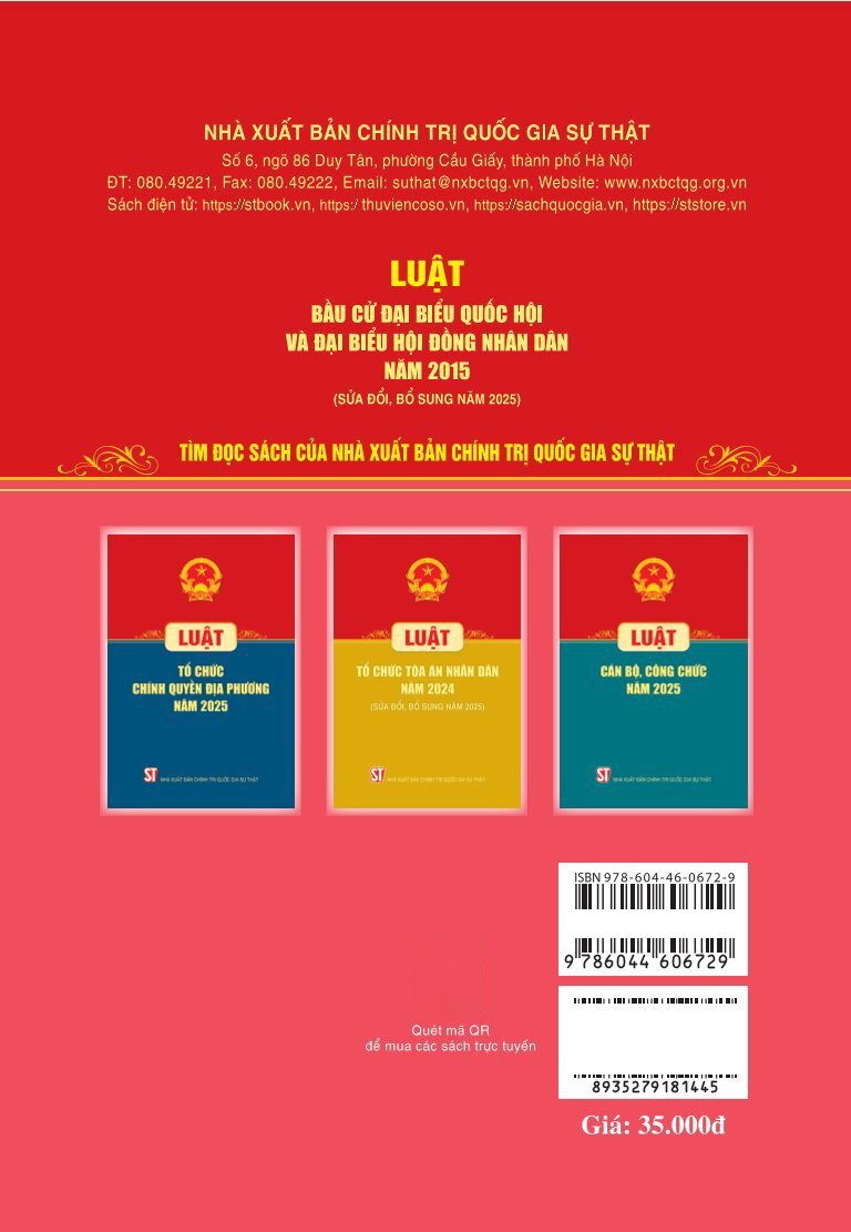Luat Bau Cu Dai Bieu Quoc Hoi Va Dai Bieu Hoi Dong Nhan Dan Nam 2015 (Sua Doi, Bo Sung Nam 2025)