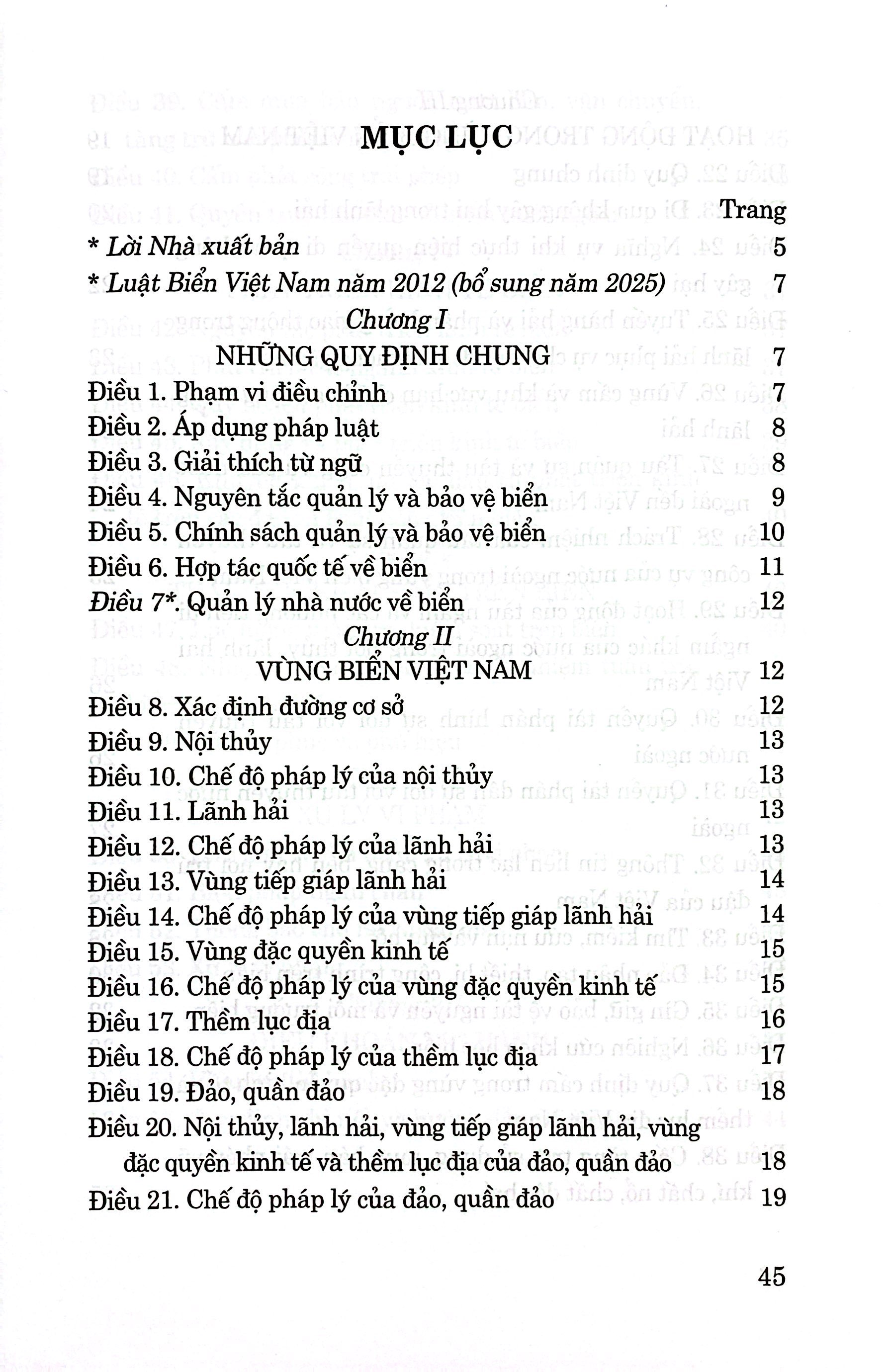 Luật Biển Việt Nam Năm 2012 (Bổ Sung Năm 2025)