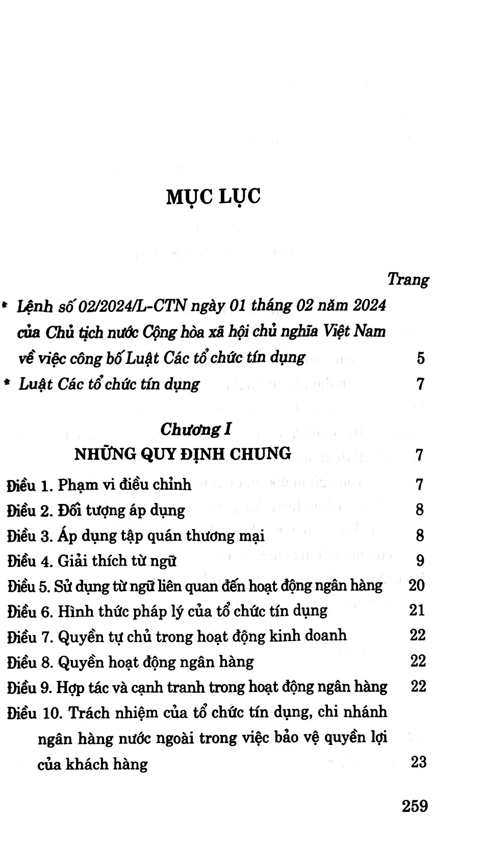 luật các tổ chức tín dụng
