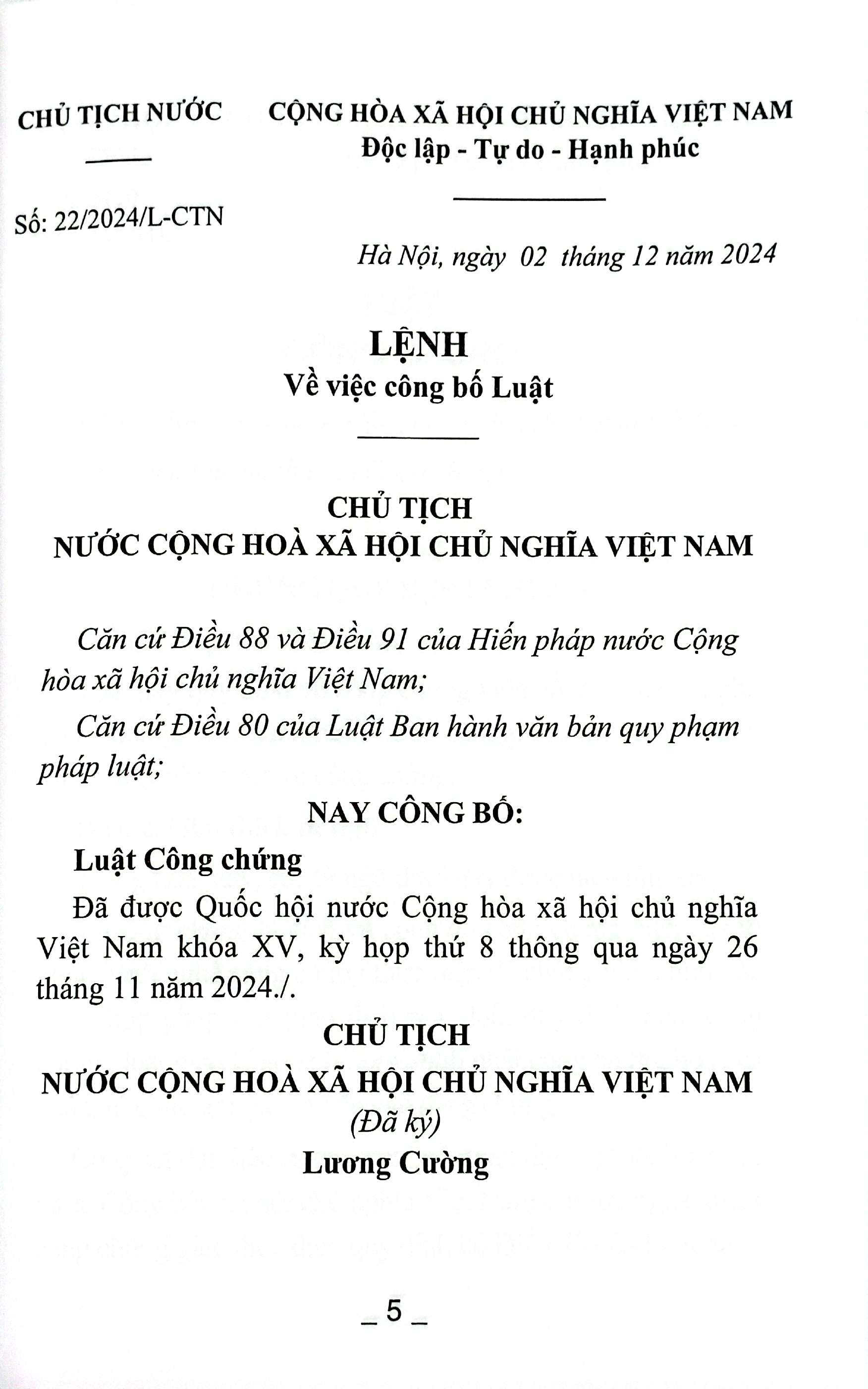 Luat Cong Chung