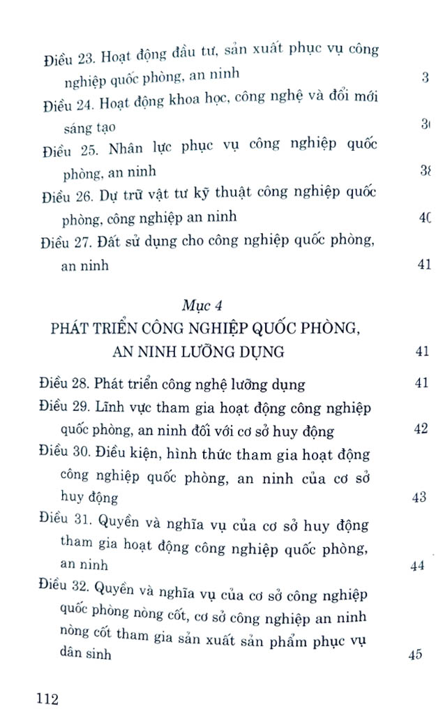 luật công nghiệp quốc phòng, an ninh và động viên công nghiệp 2024