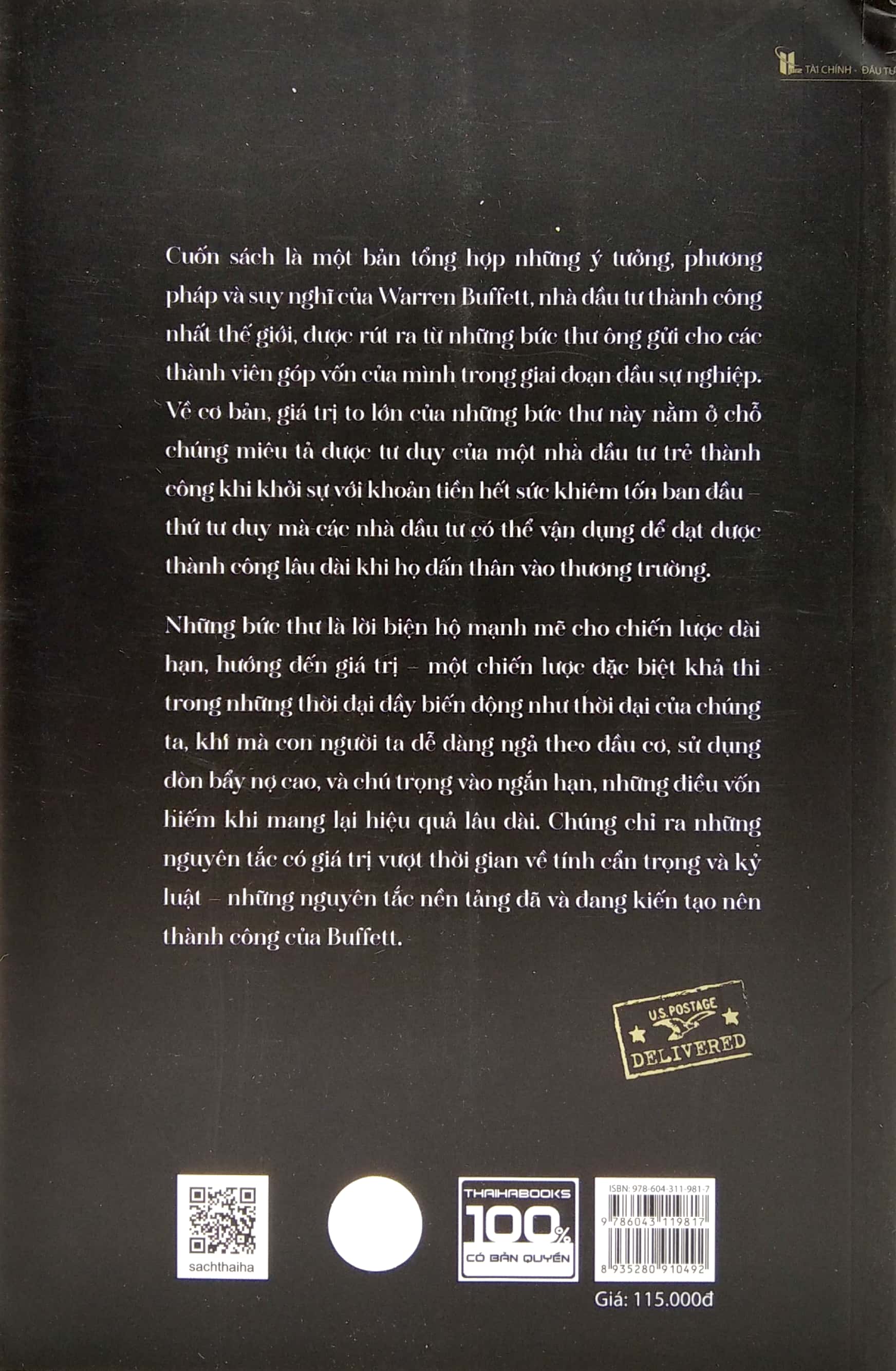 luật của warren buffett: 33 lá thư + 14 nguyên tắc = 1 nhà đầu tư vĩ đại