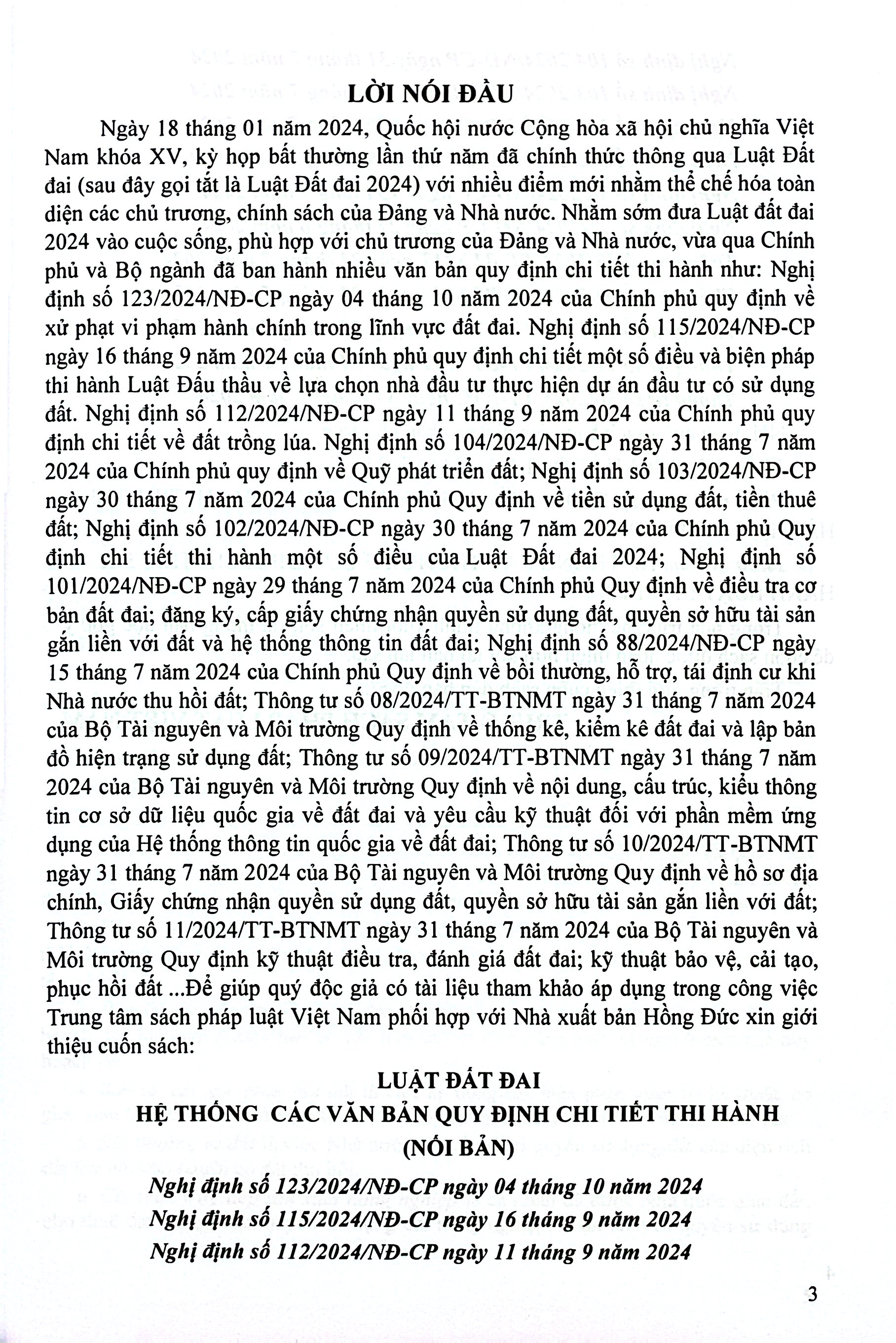 Luật Đất Đai - Hệ Thống Các Văn Bản Quy Định Chi Tiết Thi Hành