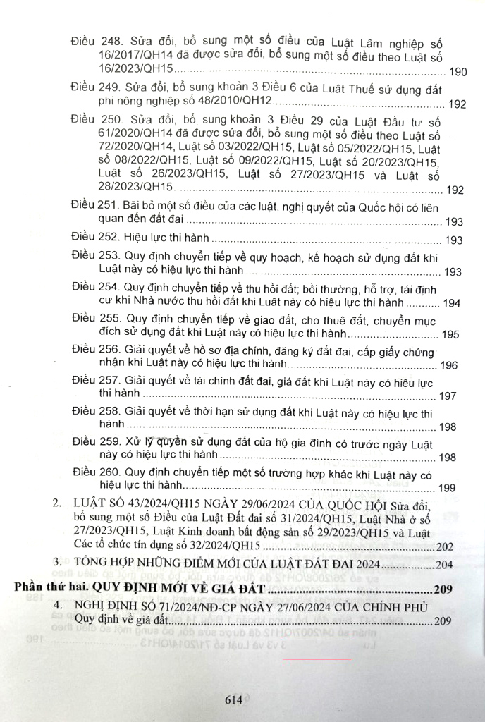 luật đất đai (sửa đổi, bỗ sung) và các văn bản hướng dẫn thi hành về giá đất, bồi thường, hỗ trợ, tái định cư khi nhà nước thu hồi đất