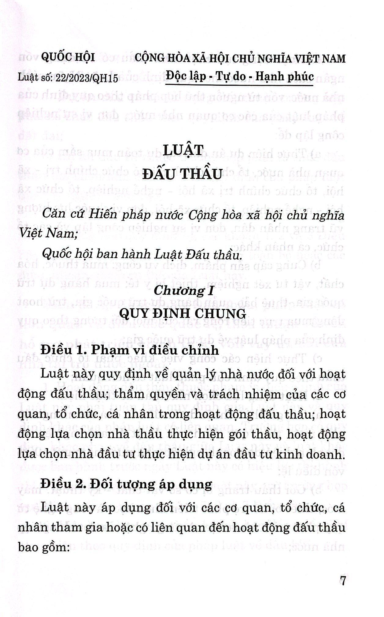 luật đấu thầu