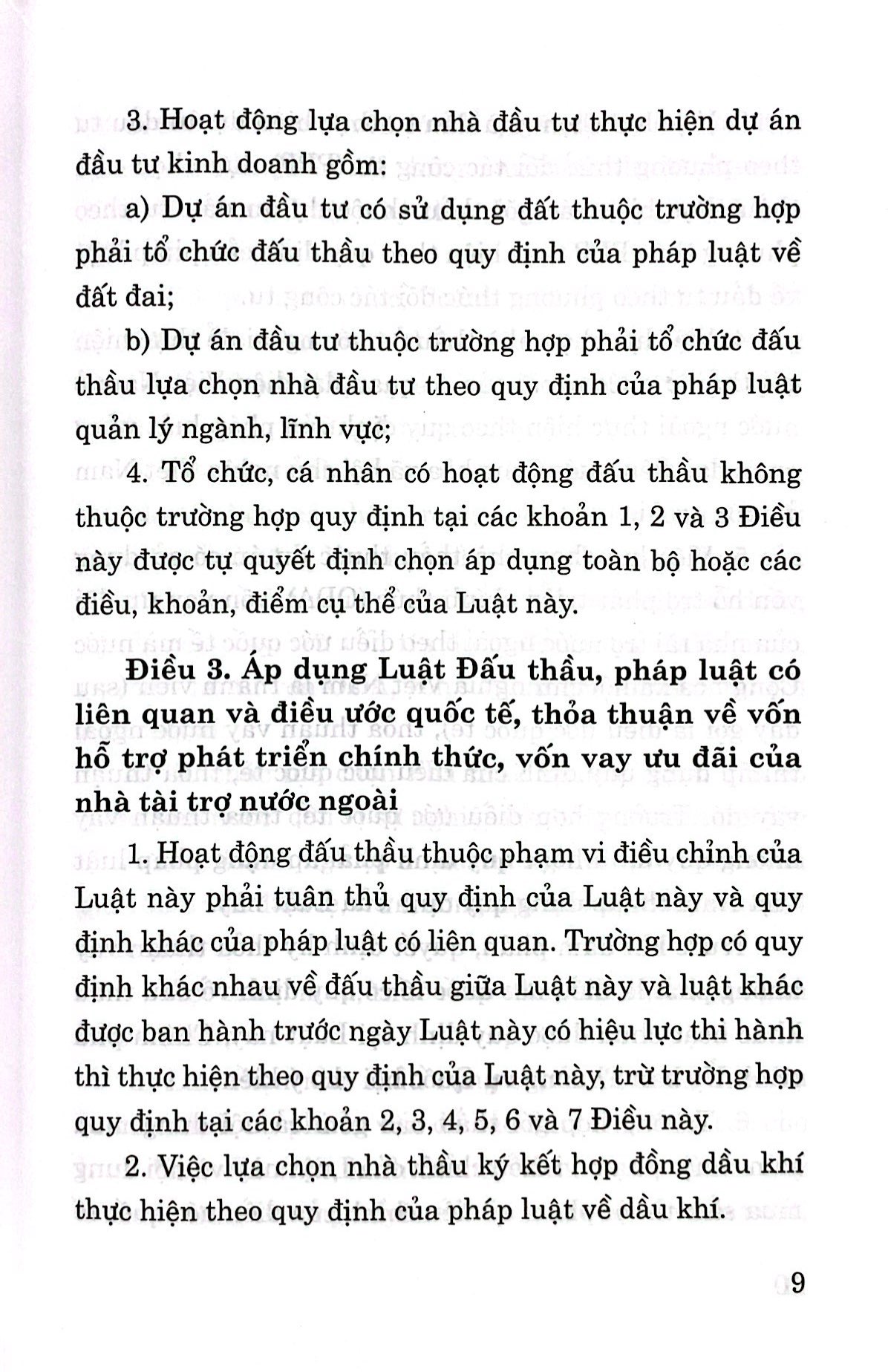 luật đấu thầu