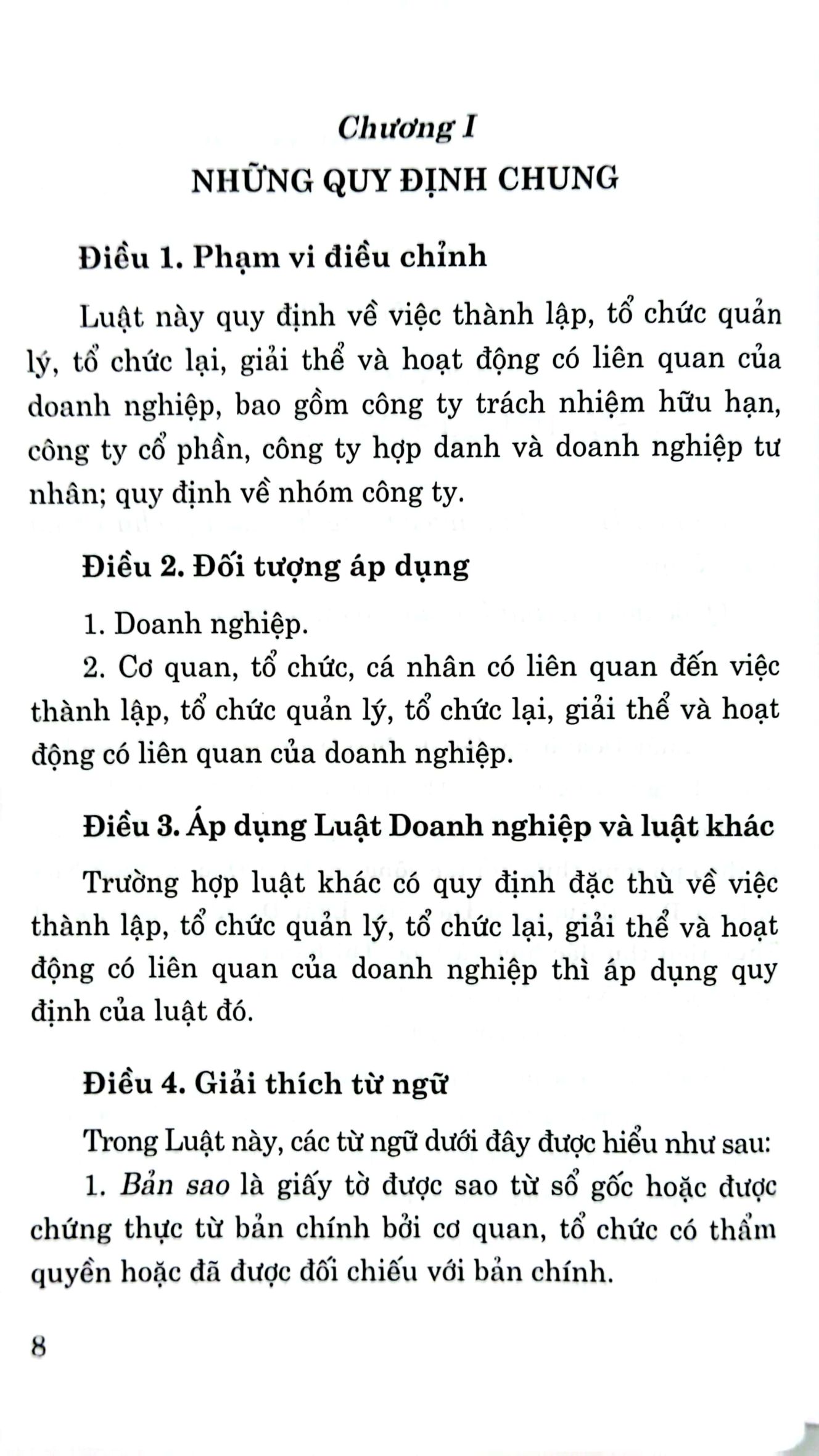 luật doanh nghiệp (hiện hành) (sửa đổi, bổ sung năm 2022)