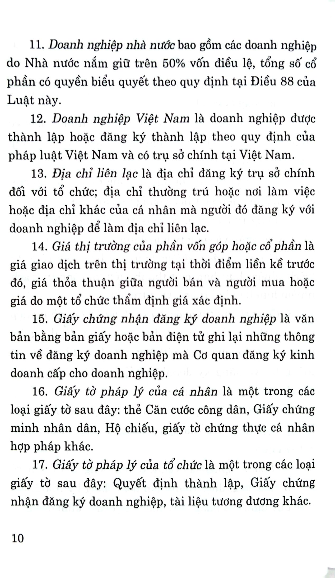 luật doanh nghiệp (hiện hành) (sửa đổi, bổ sung năm 2022)