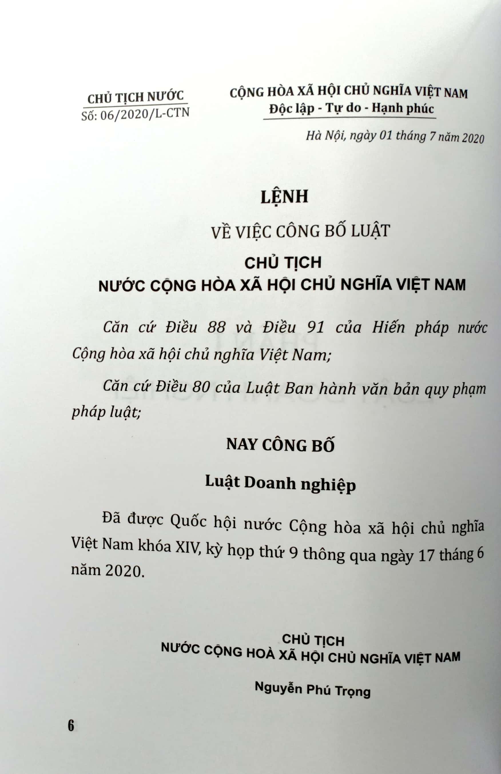 luật doanh nghiệp năm 2020 - luật hỗ trợ doanh nghiệp nhỏ và vừa của nước cộng hòa xã hội chủ nghĩa việt nam