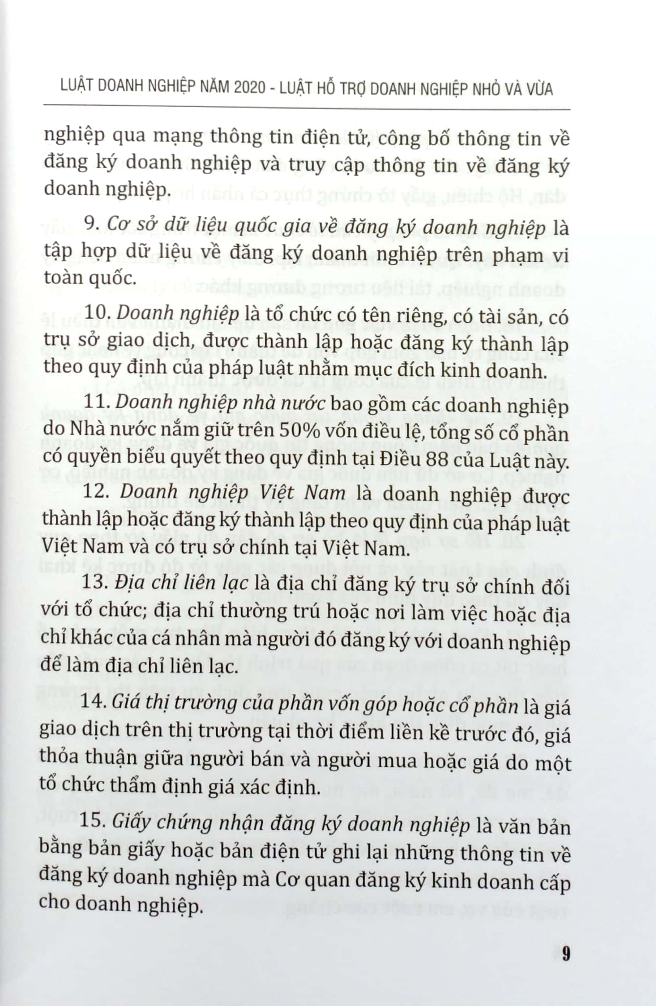 luật doanh nghiệp năm 2020 - luật hỗ trợ doanh nghiệp nhỏ và vừa của nước cộng hòa xã hội chủ nghĩa việt nam