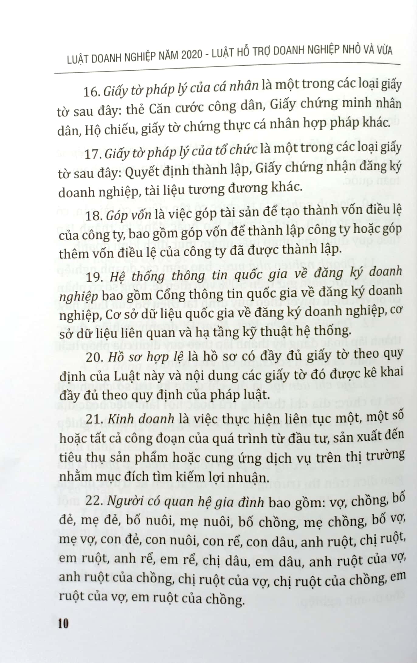 luật doanh nghiệp năm 2020 - luật hỗ trợ doanh nghiệp nhỏ và vừa của nước cộng hòa xã hội chủ nghĩa việt nam