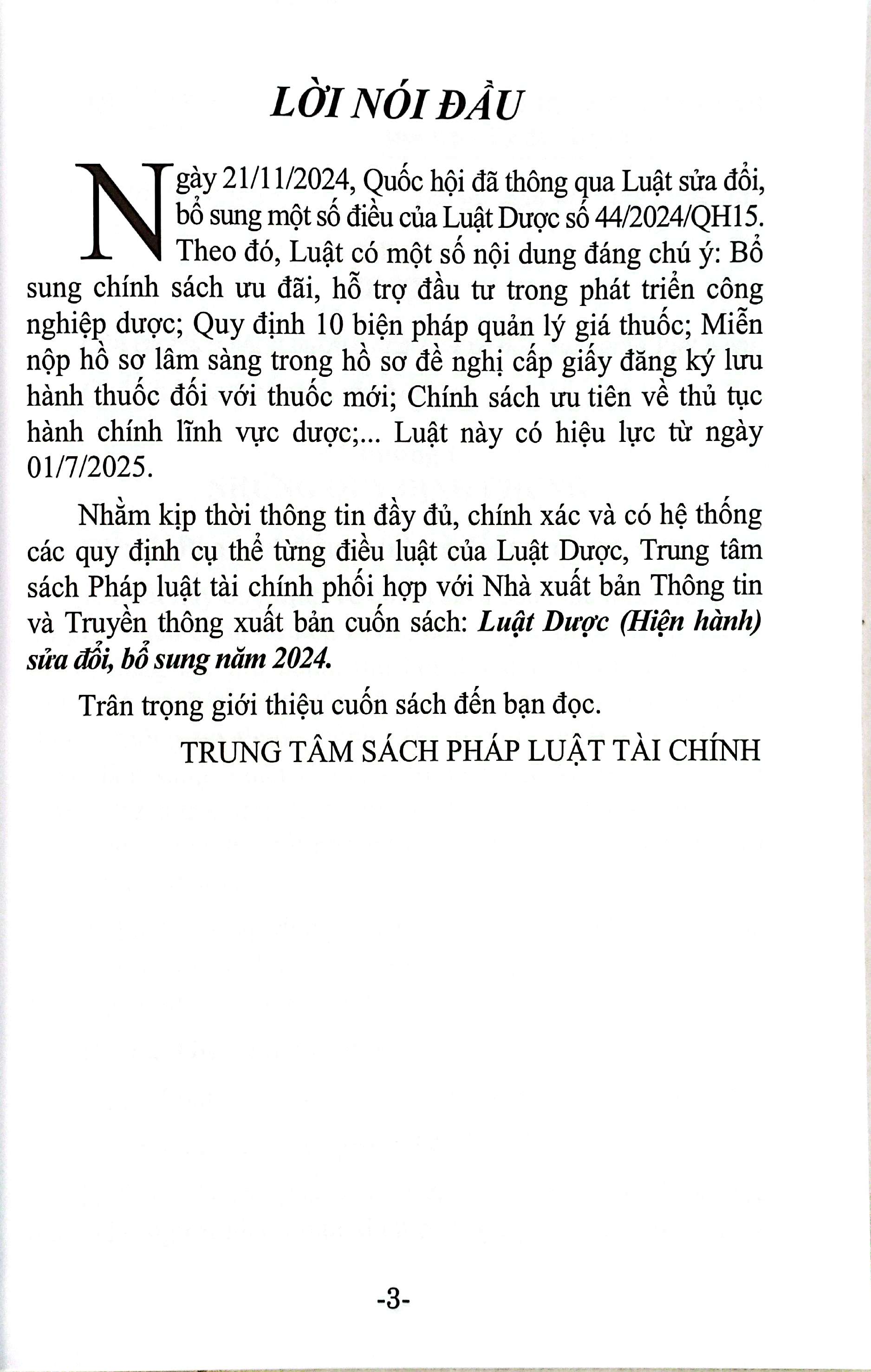 Luat Duoc (Hien Hanh) Sua Doi, Bo Sung Nam 2024