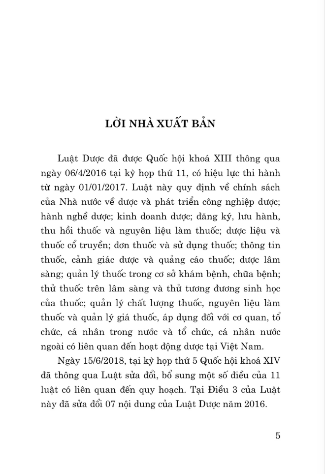 Luat Duoc Nam 2016 (Sua Doi, Bo Sung Nam 2018, 2024)