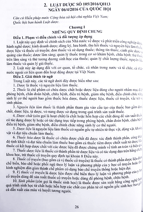 luật dược (sửa đổi, bổ sung) và các quy định mới nhất dành cho ngành dược-dược sĩ-nhà thuốc