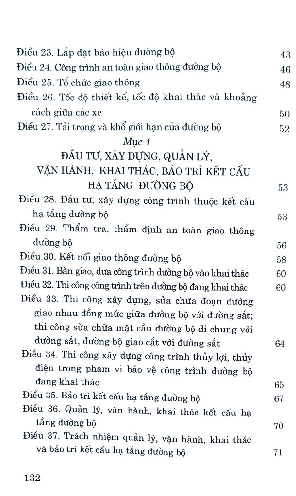 luật đường bộ năm 2024