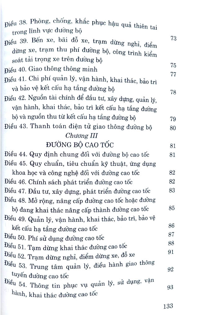 luật đường bộ năm 2024