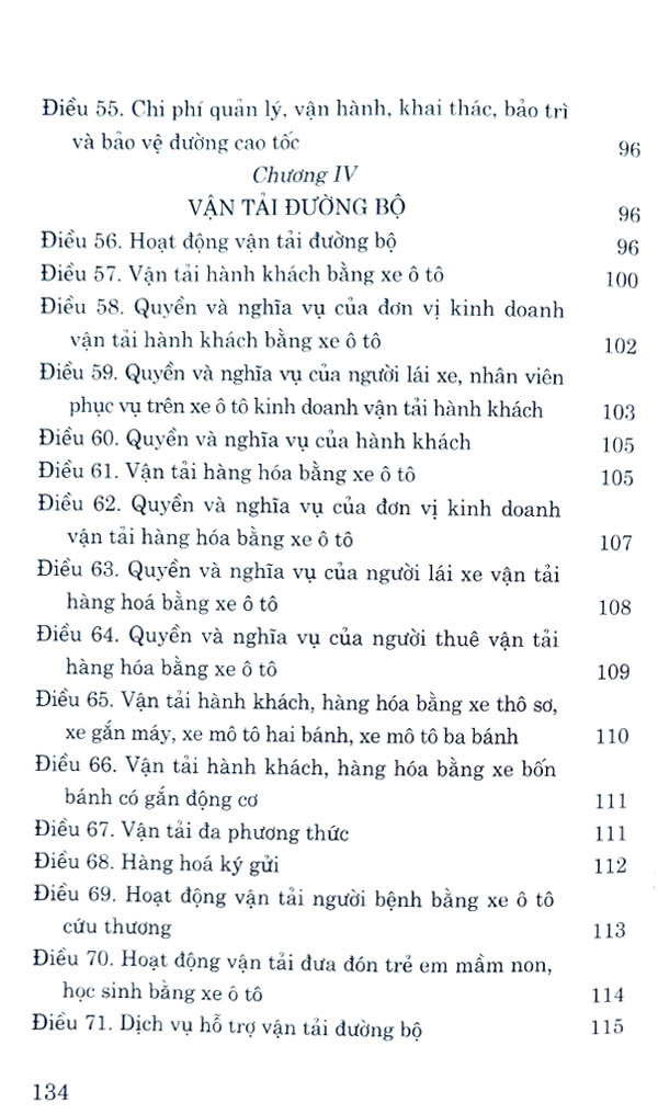 luật đường bộ năm 2024