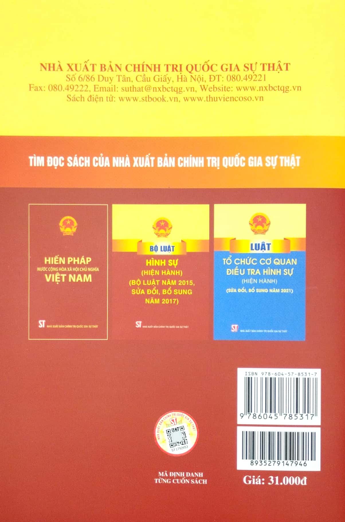 luật giám định tư pháp (hiện hành) (sửa đổi, bổ sung năm 2018, 2020) (tái bản 2023)
