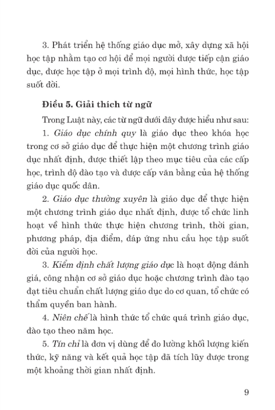 luật giáo dục năm 2019