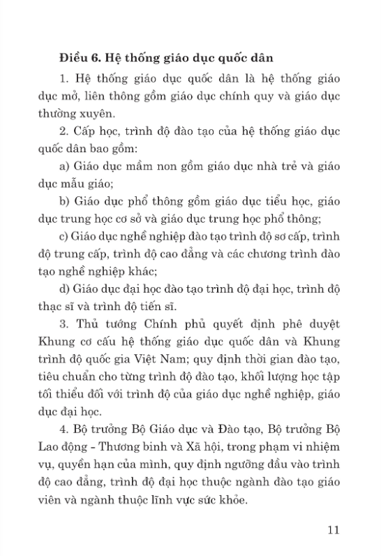 luật giáo dục năm 2019