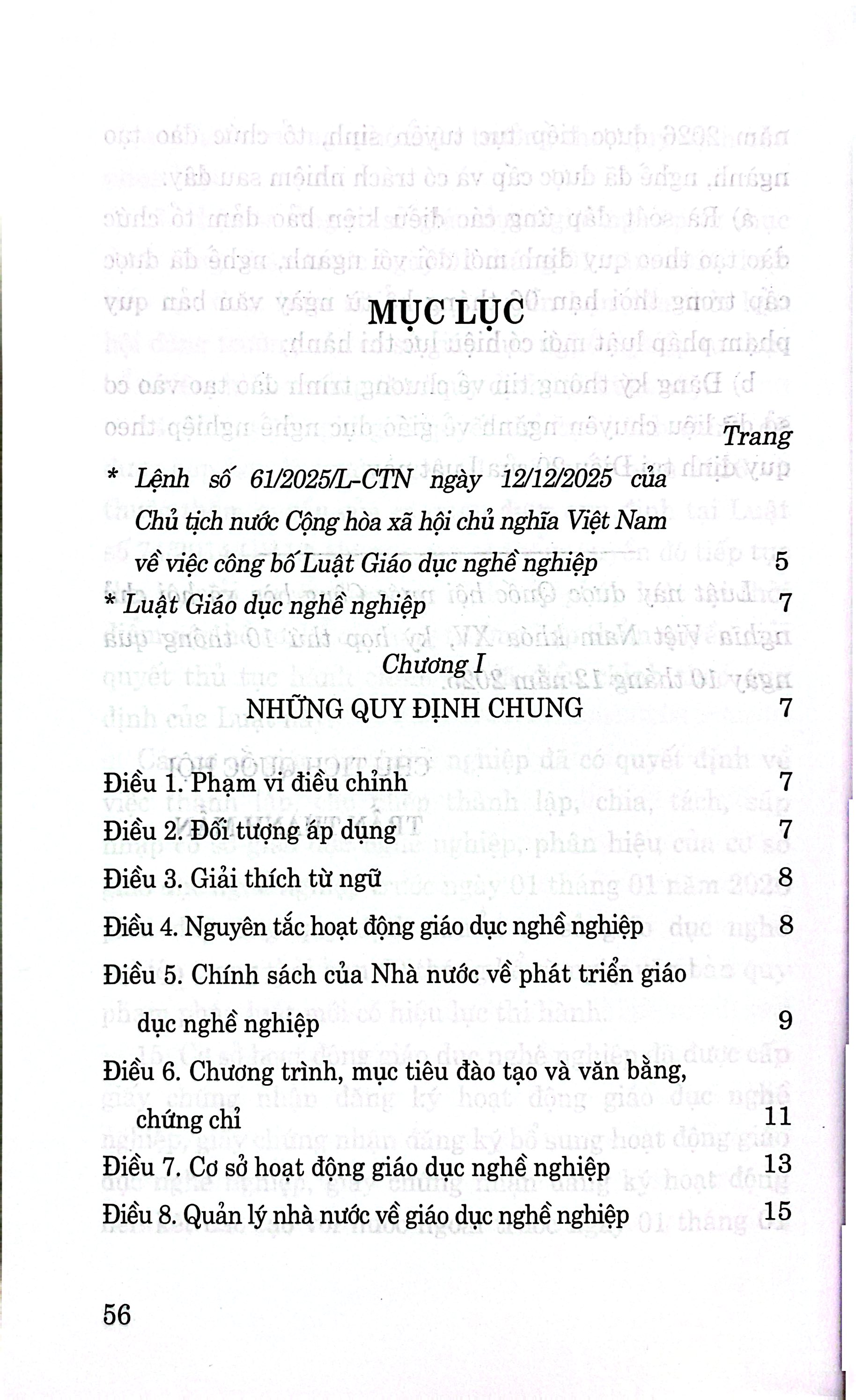 Luật Giáo Dục Nghề Nghiệp Năm 2025