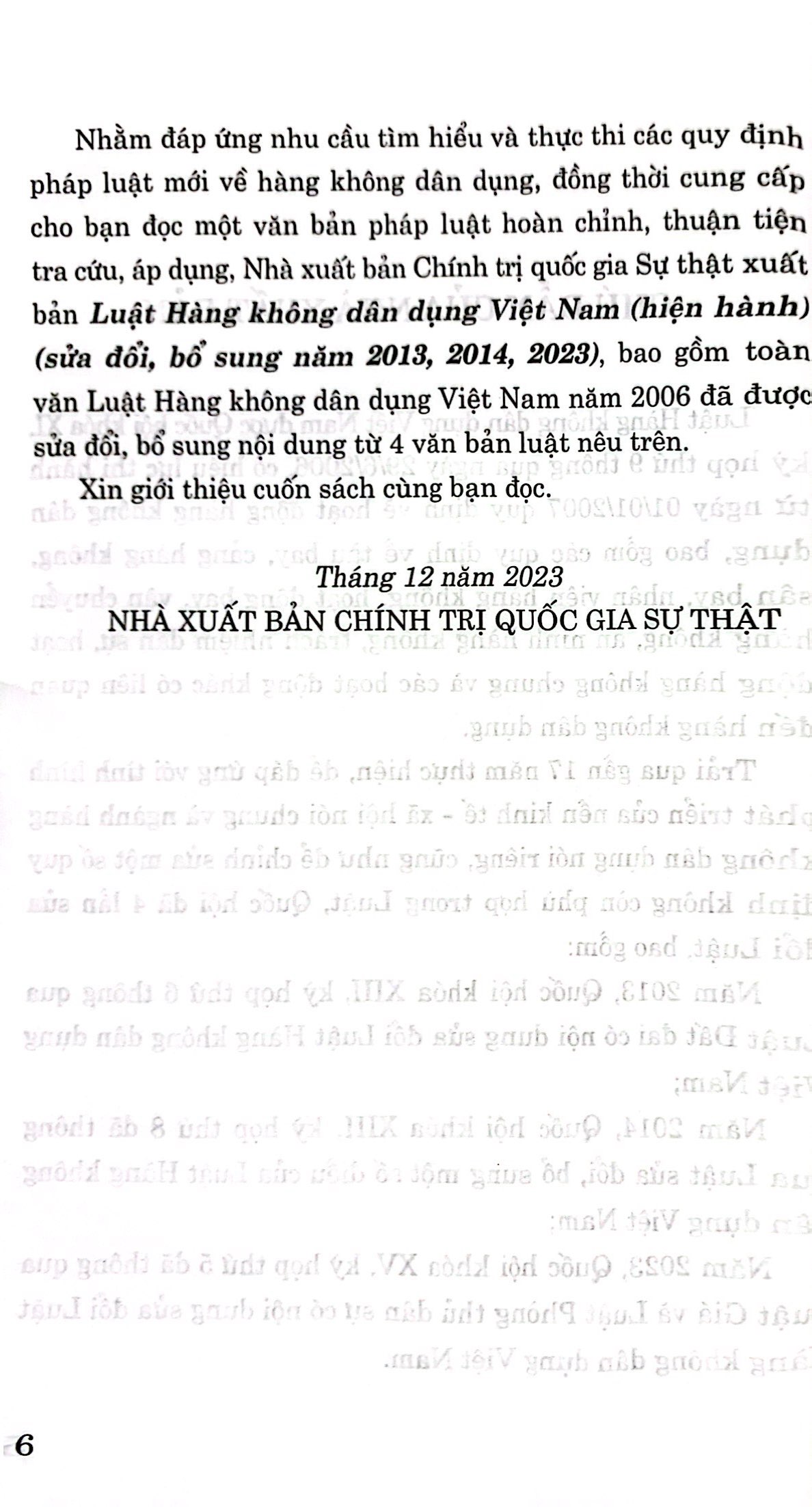 luật hàng không dân dụng việt nam (hiện hành) (sửa đổi, bổ sung năm 2013,2014, 2023)