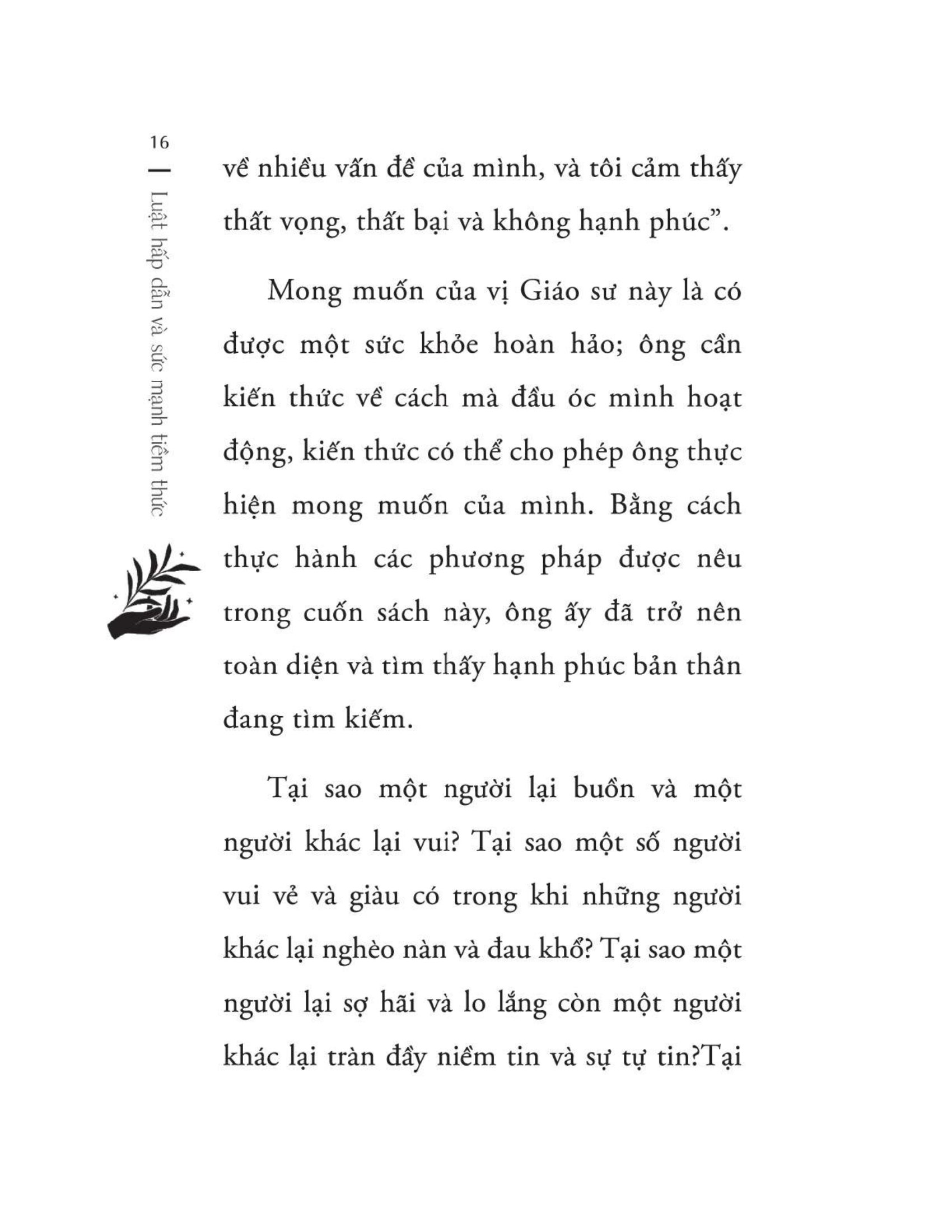 luật hấp dẫn và sức mạnh tiềm thức