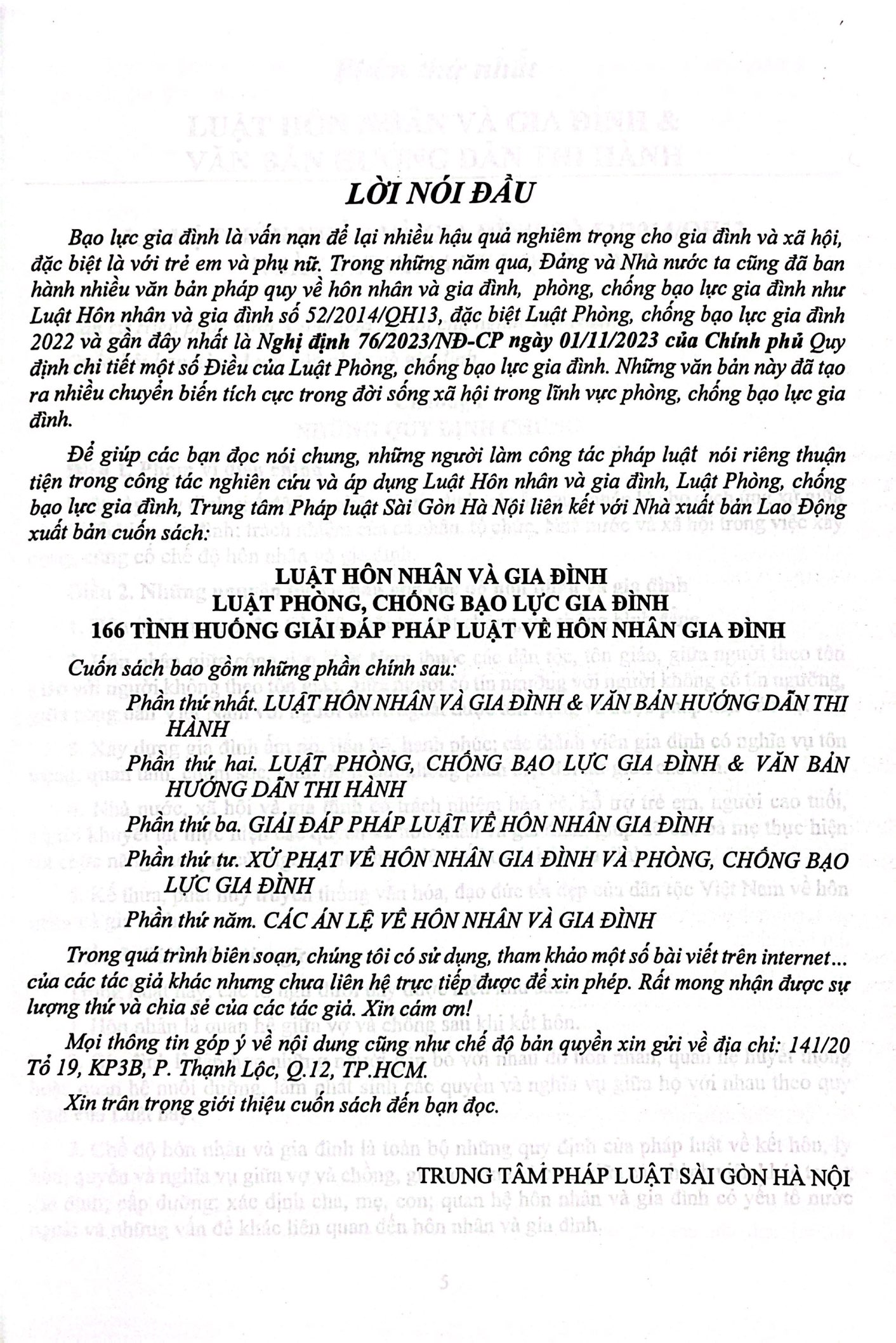 luật hôn nhân và gia đình, luật phòng, chống bạo lực gia đình - 166 tình huống giải đáp pháp luật về hôn nhân gia đình