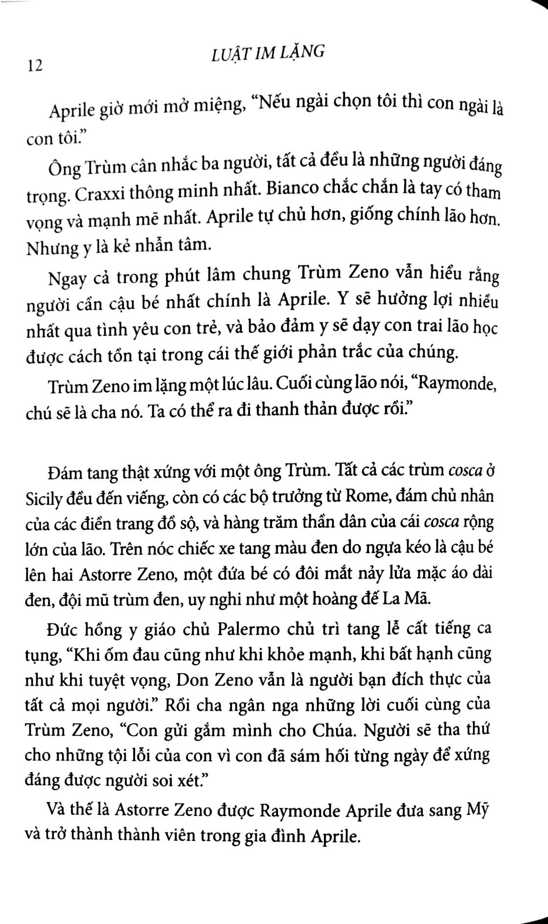 luật im lặng (mario puzo)