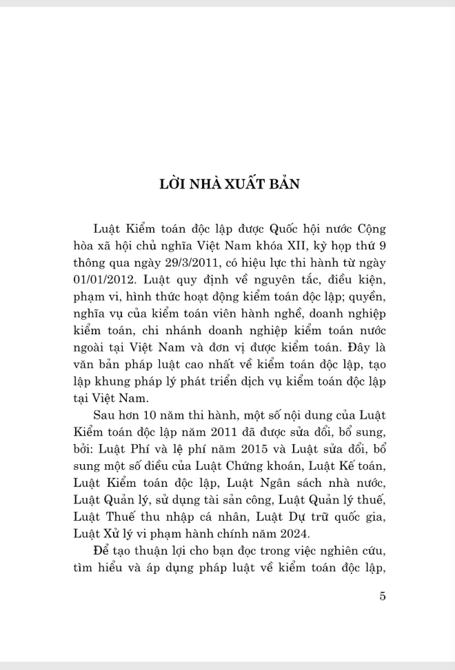 Luat Kiem Toan Doc Lap Nam 2011 (Sua Doi, Bo Sung Nam 2015, 2024)