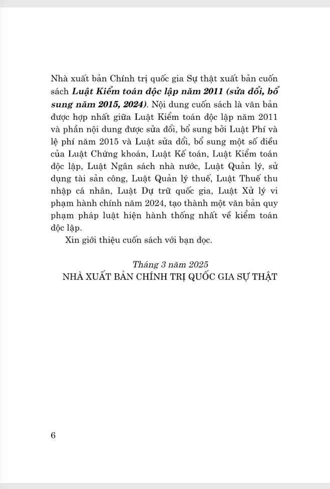 Luat Kiem Toan Doc Lap Nam 2011 (Sua Doi, Bo Sung Nam 2015, 2024)