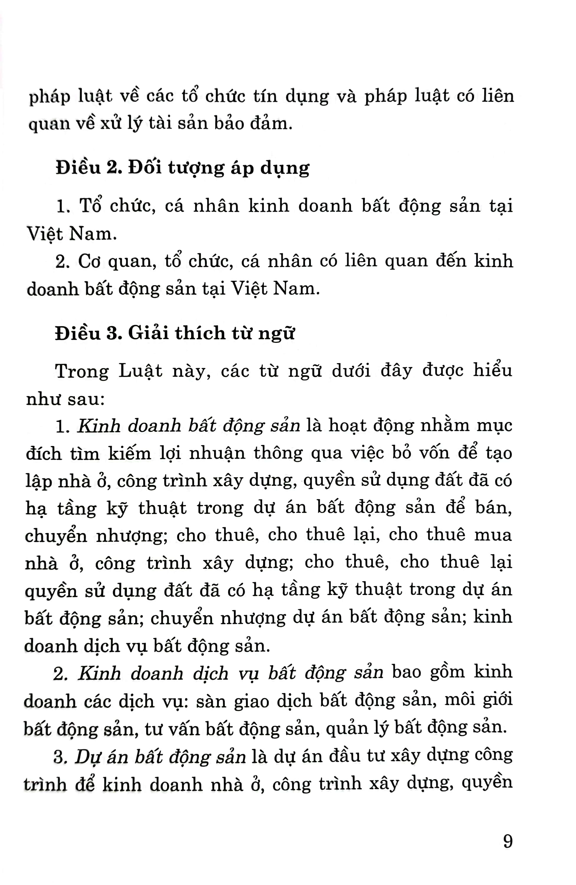 luật kinh doanh bất động sản